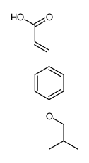 3-[4-(2-methylpropoxy)phenyl]prop-2-enoic acid Structure