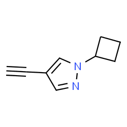 1-Cyclobutyl-4-ethynylpyrazole Structure