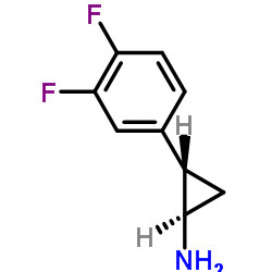 (1R,2S)-2-(3,4-difluorophenyl)cyclopropanamine structure