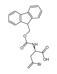 Fmoc-D-2-氨基-4-溴-4-戊烯酸结构式