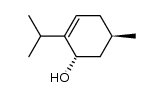 (1S,5R)-5-methyl-2-(1-methylethyl)cyclohex-2-en-1-ol结构式
