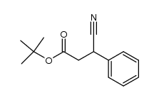 β-Cyan-β-phenyl-propionsaeure-tert.-butylester结构式