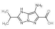 1H-Pyrazolo[1,5-b][1,2,4]triazole-6-carboxylicacid,7-amino-2-(1-methylethyl)-结构式