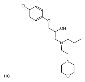 1-(4-Chloro-phenoxy)-3-[(2-morpholin-4-yl-ethyl)-propyl-amino]-propan-2-ol; hydrochloride结构式