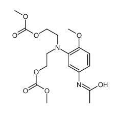 methyl 7-(5-acetamido-2-methoxyphenyl)-3-oxo-2,4,10-trioxa-7-azaundecan-11-oate结构式