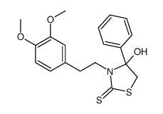 3-[2-(3,4-dimethoxyphenyl)ethyl]-4-hydroxy-4-phenyl-1,3-thiazolidine-2-thione Structure