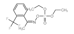 Acetophenone, 2'-(trifluoromethyl)-,oxime diethyl phosphate (8CI) Structure