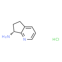 (R)-6,7-二氢-5H-环戊并[B]吡啶-7-胺盐酸盐结构式