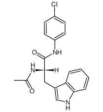 N-acetyl-L-tryptophan p-chloroanilide结构式