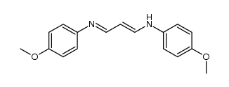 3-p-anisidino-acrylaldehyde-(4-methoxy-phenylimine)结构式