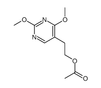 5-(2-Acetoxyethyl)-2,4-dimethoxypyrimidine Structure