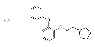 1-[2-[2-(2-methylphenoxy)phenoxy]ethyl]pyrrolidine,hydrochloride结构式