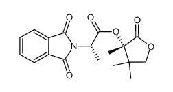 (S)-3,4,4-trimethyl-2-oxotetrahydrofuran-3-yl (S)-2-(1,3-dioxoisoindolin-2-yl)propanoate结构式