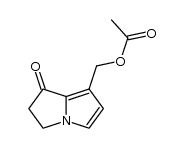 7-Acetoxymethyl-2,3-dihydro-1H-pyrrolizin-1-one结构式