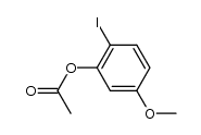 2-Acetoxy-1-iodo-4-methoxybenzene结构式