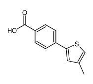 4-(4-Methyl-2-thienyl)benzoic acid结构式
