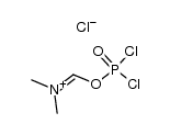 N-[(dichlorophosphinoyloxy)methylene]-N-methylmethanammonium chloride结构式