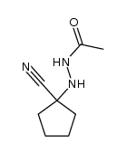 1-(1-Cyanocyclopentyl)-2-acetylhydrazine结构式