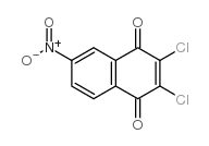 2,3-二氯-6-硝基-1,4-萘醌结构式