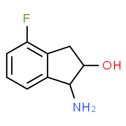 1-AMINO-4-FLUORO-INDAN-2-OL结构式