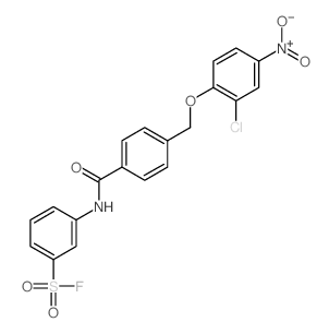 Benzenesulfonylfluoride, 3-[[4-[(2-chloro-4-nitrophenoxy)methyl]benzoyl]amino]- picture