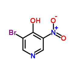 3-Bromo-5-nitro-4-pyridinol structure