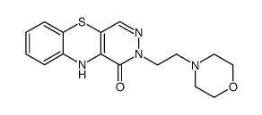 2-(2-morpholinoethyl)-2,10-dihydro-1H-benzo[b]pyridazino[4,5-e][1,4]thiazin-1-one Structure