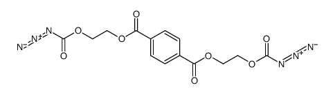 bis(2-carbonazidoyloxyethyl) benzene-1,4-dicarboxylate结构式