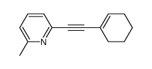 2-(1-Cyclohexen-1-ylethynyl)-6-methylpyridine结构式