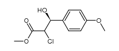 (3S)-methyl 2-chloro-3-hydroxy-3-(4-methoxyphenyl)propanoate结构式
