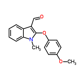 2-(4-Methoxyphenoxy)-1-methyl-1H-indole-3-carbaldehyde结构式