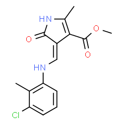 METHYL 4-[(3-CHLORO-2-METHYLANILINO)METHYLENE]-2-METHYL-5-OXO-4,5-DIHYDRO-1H-PYRROLE-3-CARBOXYLATE picture