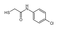 N-(4-chlorophenyl)-2-sulfanylacetamide结构式
