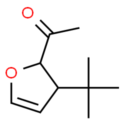 Ethanone, 1-[3-(1,1-dimethylethyl)-2,3-dihydro-2-furanyl]- (9CI)结构式