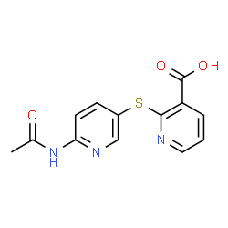 2-([6-(ACETYLAMINO)-3-PYRIDINYL]SULFANYL)NICOTINIC ACID picture