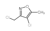 Isoxazole, 4-chloro-3-(chloromethyl)-5-methyl- (9CI) structure