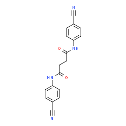 N,N'-Bis(4-cyanophenyl)succinamide结构式