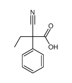 ()-2-cyano-2-phenylbutyric acid结构式