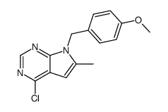 4-chloro-7-(4-methoxy-benzyl)-6-methyl-7H-pyrrolo[2,3-d]pyrimidine Structure