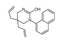 1-naphthalen-1-yl-5,5-bis(prop-2-enyl)-1,3-diazinan-2-one Structure