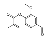 (4-formyl-2-methoxyphenyl) 2-methylprop-2-enoate结构式
