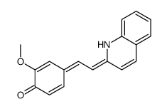 2-methoxy-4-[2-(1H-quinolin-2-ylidene)ethylidene]cyclohexa-2,5-dien-1-one结构式