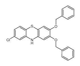 2,3-bis-benzyloxy-8-chloro-10H-phenothiazine Structure