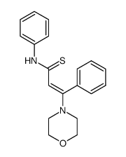 β-morpholino-thiocinnamic acid anilide Structure