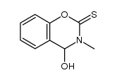 4-hydroxy-3-methyl-3,4-dihydro-benzo[e][1,3]oxazine-2-thione结构式