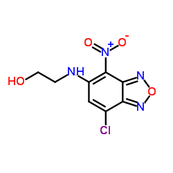 2-(7-CHLORO-4-NITRO-BENZO[1,2,5]OXADIAZOL-5-YLAMINO)-ETHANOL结构式