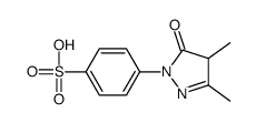 p-(4,5-dihydro-3,4-dimethyl-5-oxo-1H-pyrazol-1-yl)benzenesulphonic acid structure