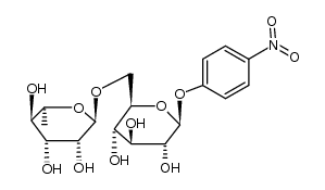 p-nitrophenyl 6-O-α-L-rhamnopyranosyl-β-D-glucopyranoside结构式