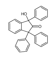 1-hydroxy-1,3,3-triphenylindan-2-one Structure