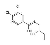 5,6-dichloro-N-(2-hydroxybutyl)pyridine-3-carboxamide Structure